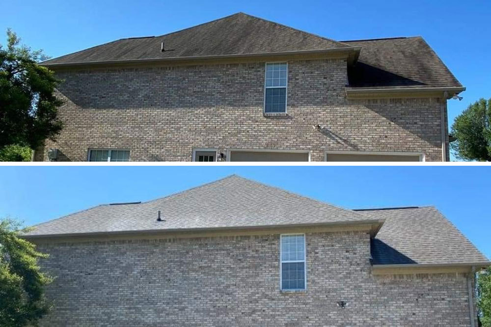 Low Pressure Roof Cleaning Conroe TX